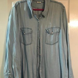 Denim button up shirt